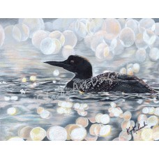 Feeling Loony – Common Loon Northwoods Fine Art Print by Karen A. Kubacki