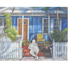 Forward to the Past – Ernest Hemingway Key West Fine Art Print by Karen A. Kubacki