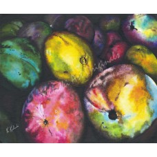 Mango Tango – Tropical Mango Fine Art Print by Karen A. Kubacki