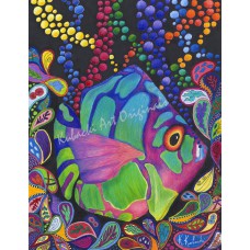 Watery Whimsy – Whimsical Tropical Fish Fine Art Print by Karen A. Kubacki